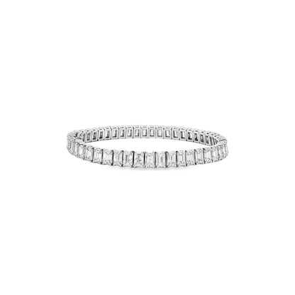 15.62 CT. GIA Certified Emerald Cut Diamond Tennis Bracelet in Platinum