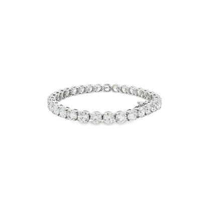 16.51 CT. GIA Certified Round Brilliant Diamond Tennis Bracelet in 14K White Gold