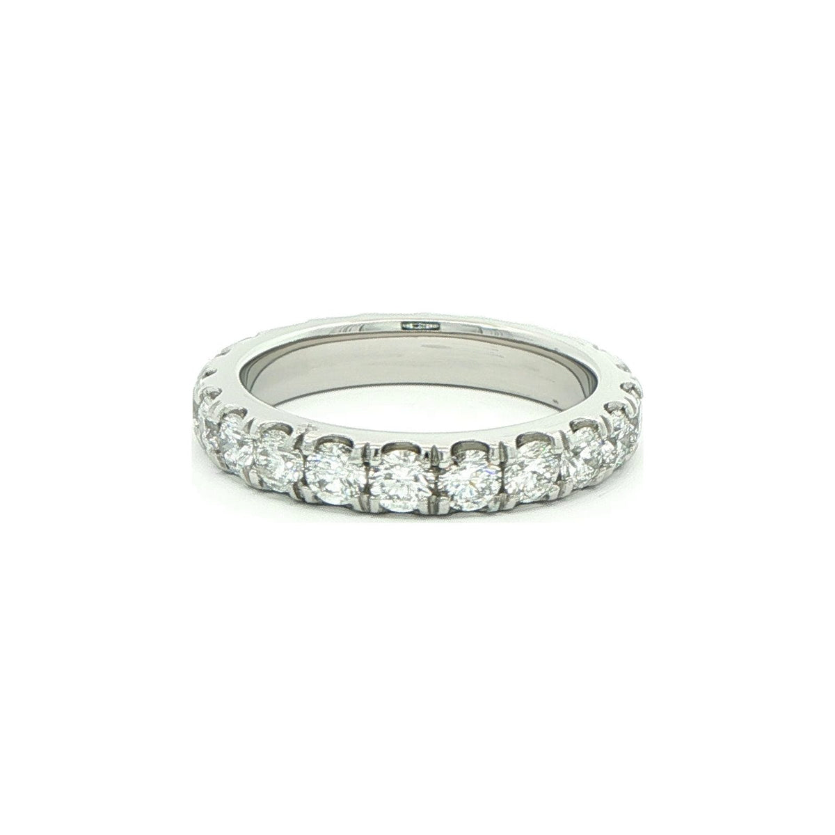 2.04 CT. Round Brilliant Diamond Eternity Band in Platinum view 2