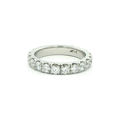 2.04 CT. Round Brilliant Diamond Eternity Band in Platinum view 4
