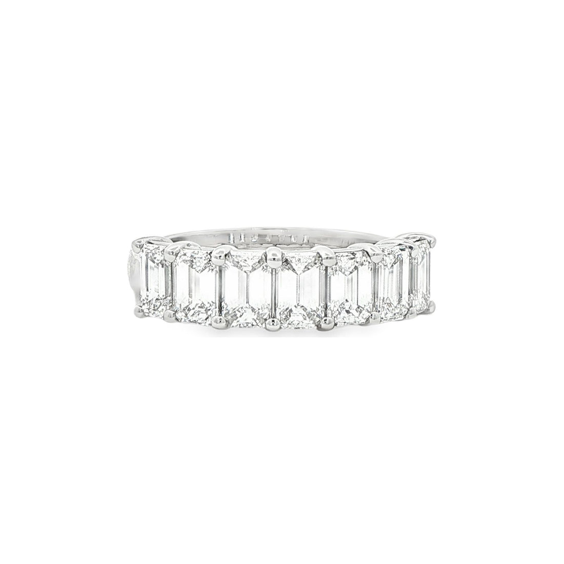 2.18 CT. Seven GIA Certified Emerald Cut Diamond Band in Platinum