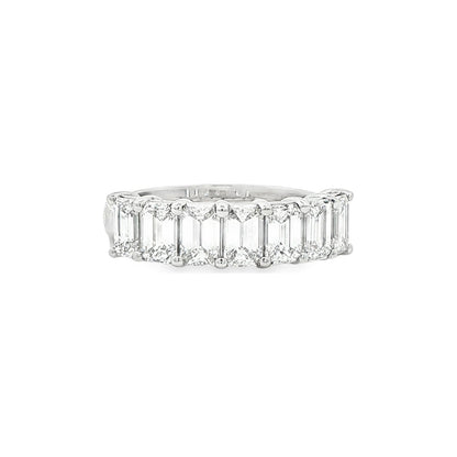 2.18 CT. Seven GIA Certified Emerald Cut Diamond Band in Platinum