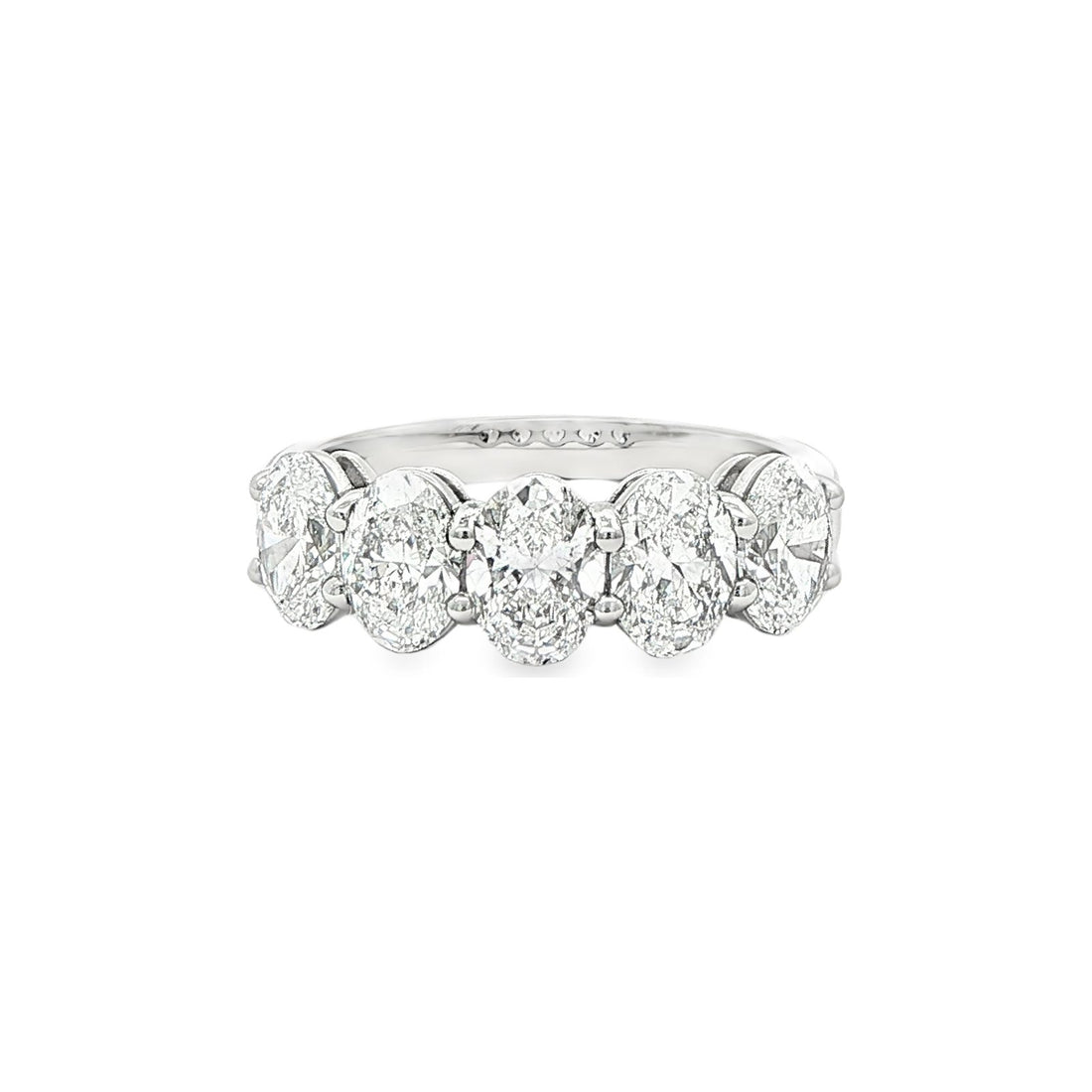 2.53 CT. Five GIA Certified Oval Cut Diamond Band in Platinum