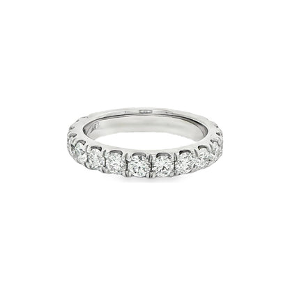 2.60 CT. Round Brilliant Diamond Eternity Band in Platinum view 2
