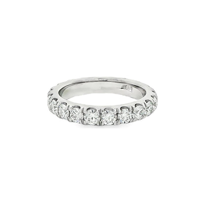 2.60 CT. Round Brilliant Diamond Eternity Band in Platinum view 3