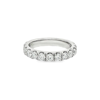 2.60 CT. Round Brilliant Diamond Eternity Band in Platinum view 4