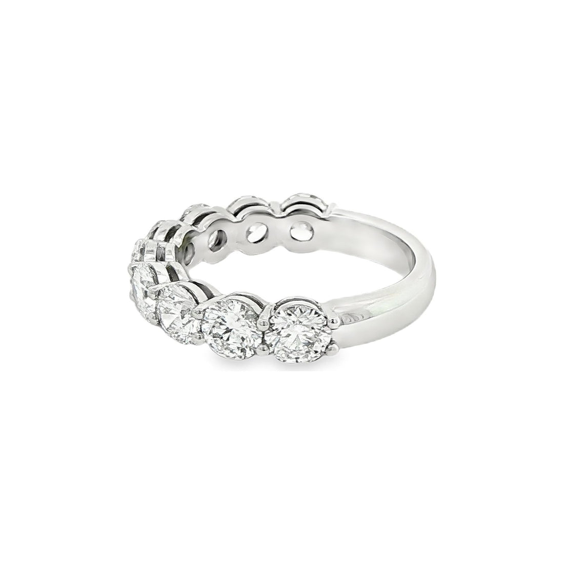 2.70 CT. Nine GIA Certified Round Brilliant Diamond Band in Platinum view 2
