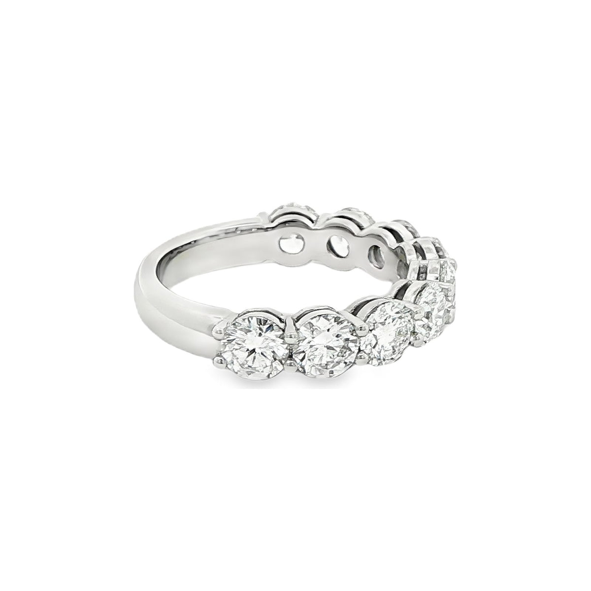 2.70 CT. Nine GIA Certified Round Brilliant Diamond Band in Platinum view 4