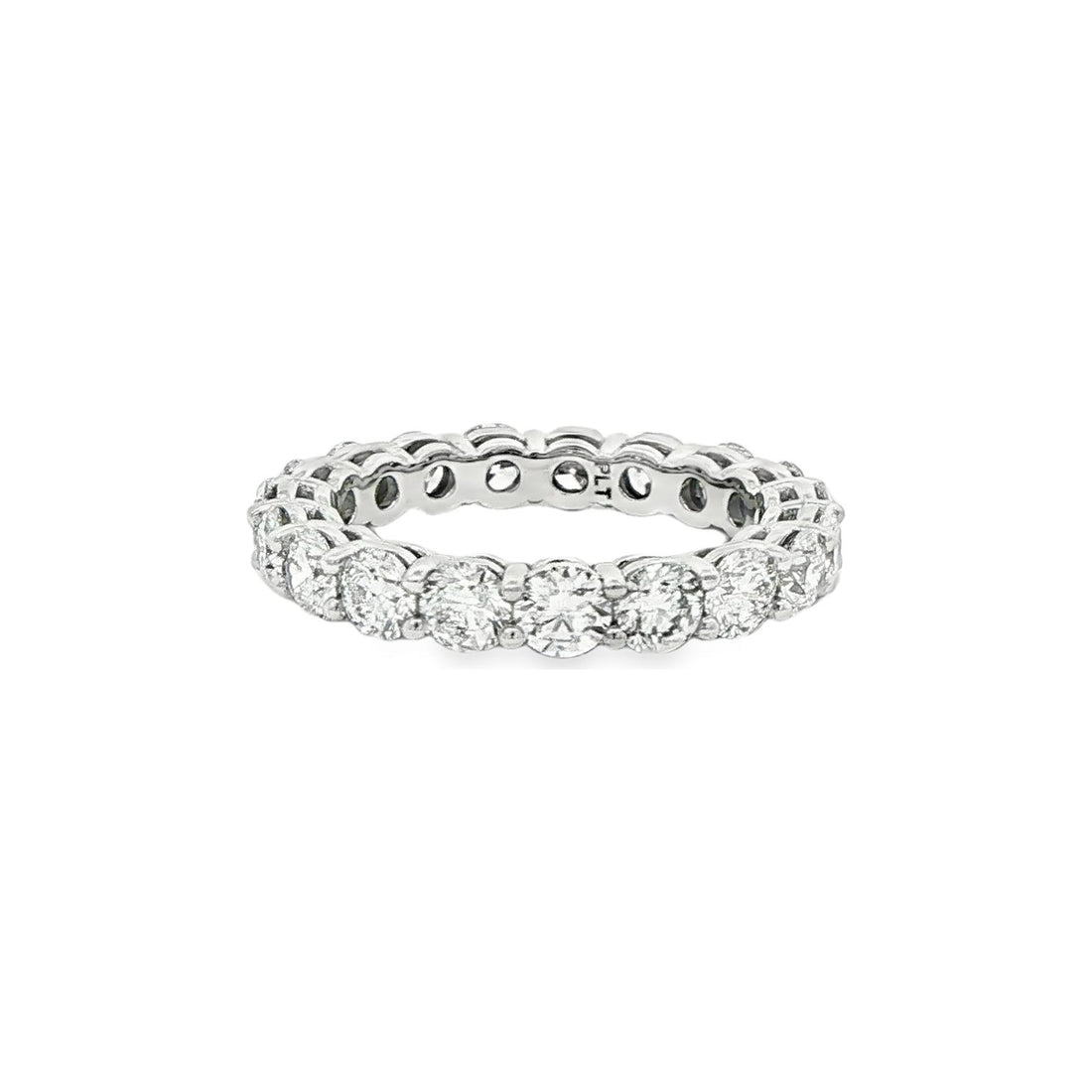 2.74 CT. Round Brilliant Diamond Eternity Band in Platinum view 2