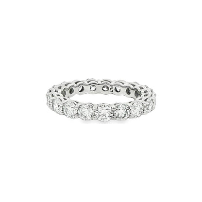2.74 CT. Round Brilliant Diamond Eternity Band in Platinum view 2