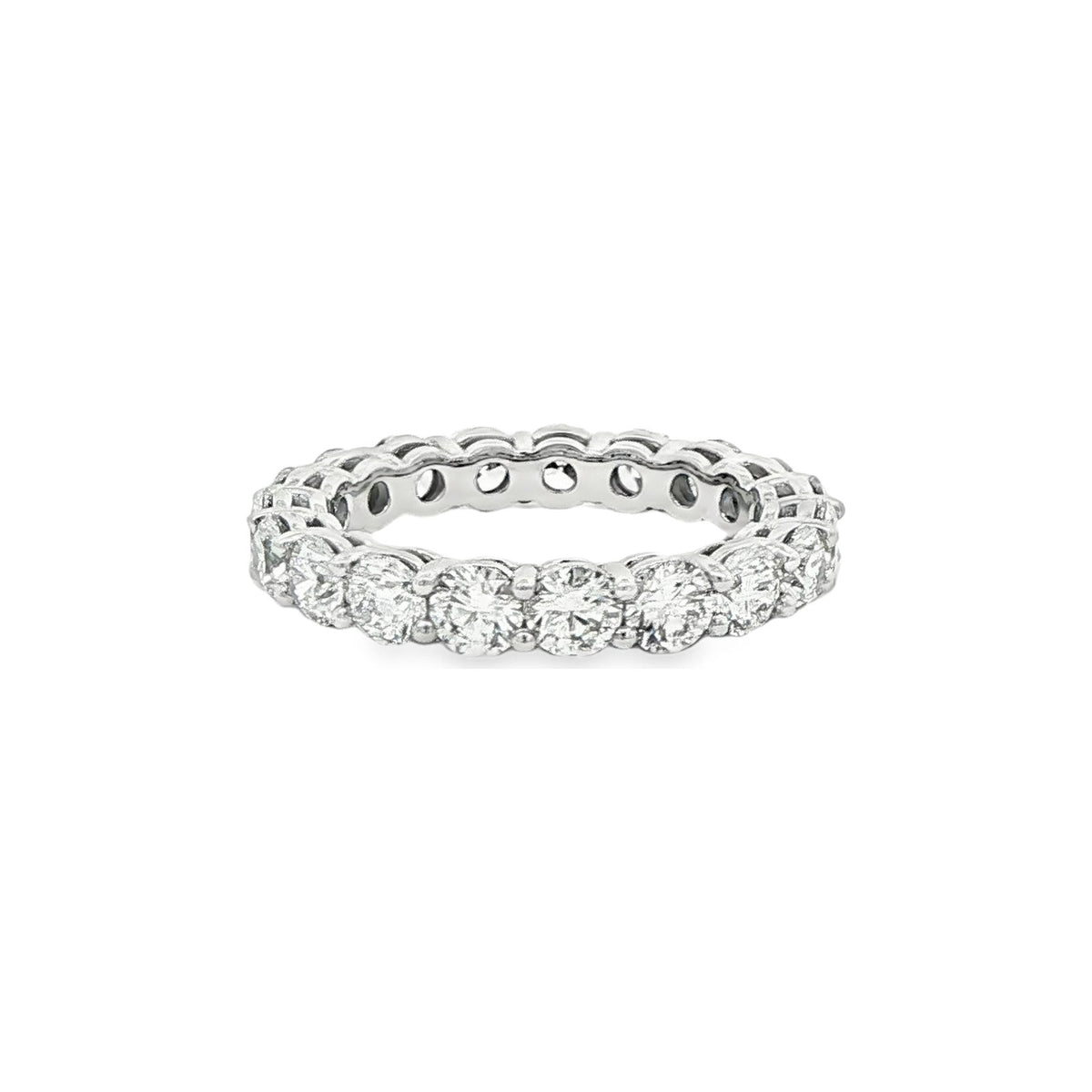 2.74 CT. Round Brilliant Diamond Eternity Band in Platinum view 3