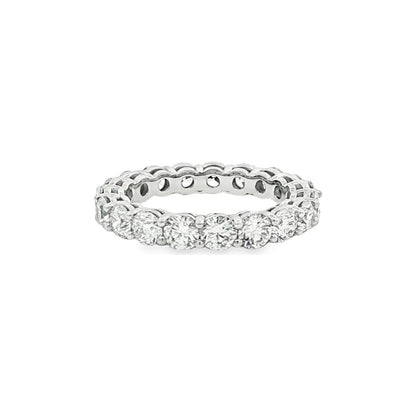 2.74 CT. Round Brilliant Diamond Eternity Band in Platinum view 3