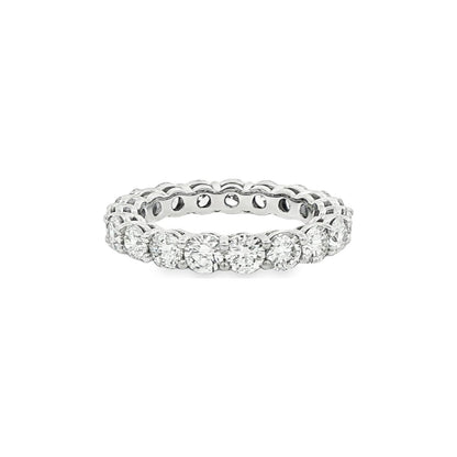 2.74 CT. Round Brilliant Diamond Eternity Band in Platinum view 4