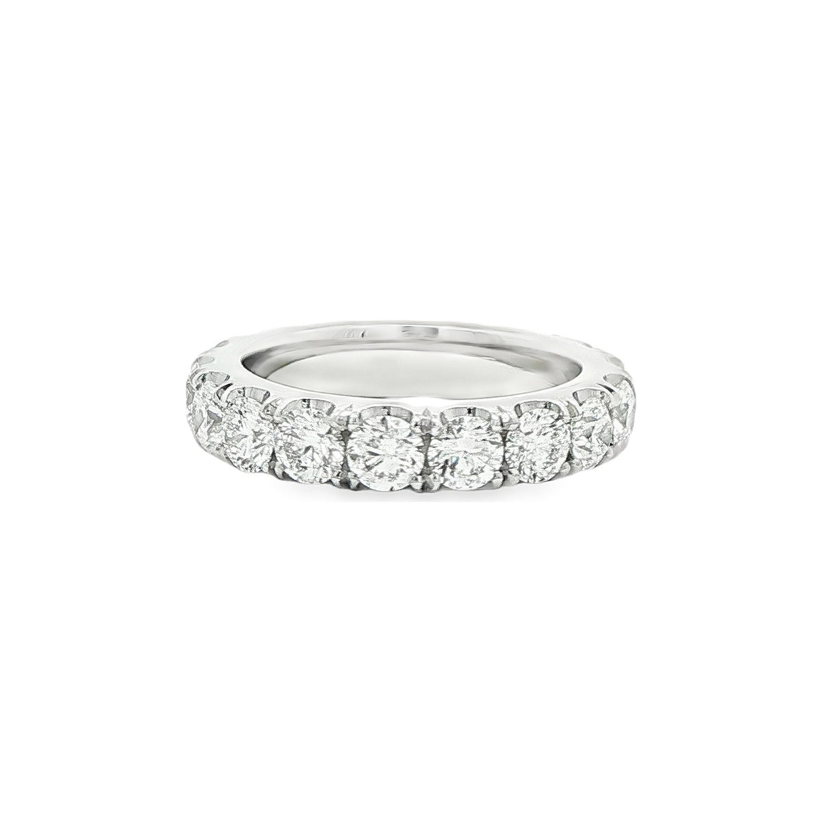 3.33 CT. Round Brilliant Diamond Eternity Band in Platinum view 2