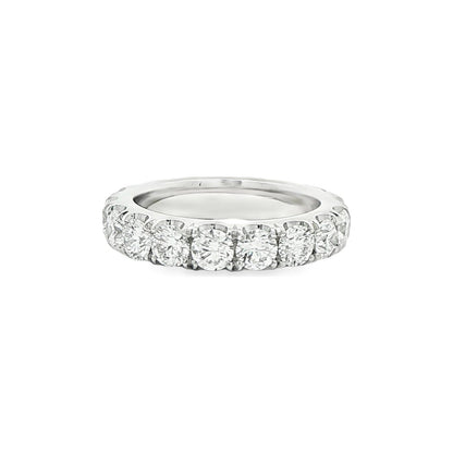 3.33 CT. Round Brilliant Diamond Eternity Band in Platinum view 2