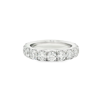 3.33 CT. Round Brilliant Diamond Eternity Band in Platinum view 3