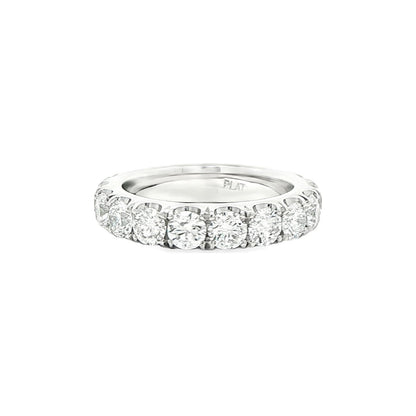 3.33 CT. Round Brilliant Diamond Eternity Band in Platinum view 4