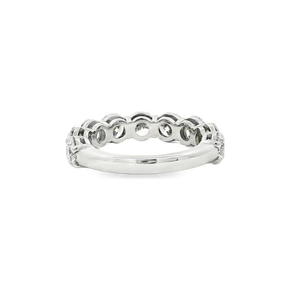 3.62 CT. Nine GIA Certified Round Brilliant Diamond Ring in Platinum view 3