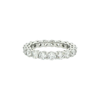 3.76 CT. GIA Certified Round Brilliant Diamond Eternity Band in Platinum