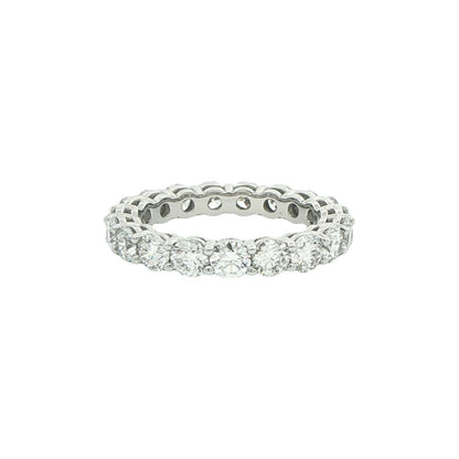 3.76 CT. GIA Certified Round Brilliant Diamond Eternity Band in Platinum view 3