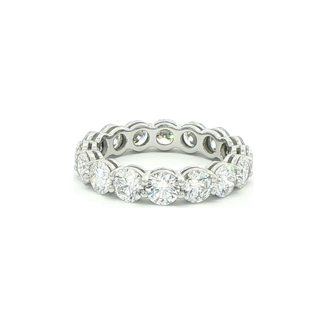 3.82 CT. Round Brilliant Diamond Eternity Band in Platinum