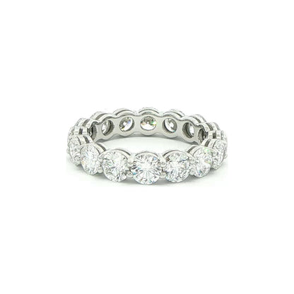 3.82 CT. Round Brilliant Diamond Eternity Band in Platinum