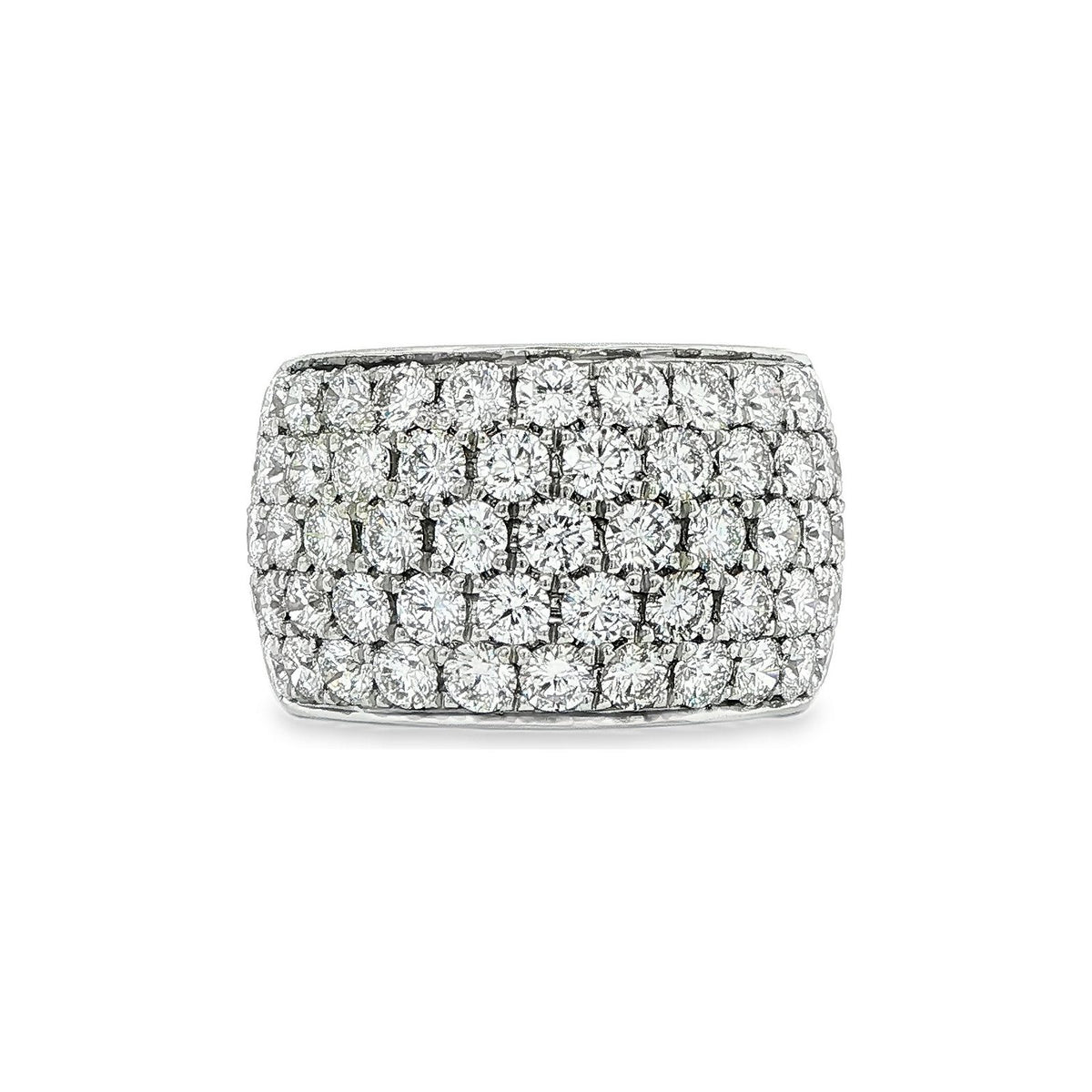 4.08 CT. Pavé Diamond Eternity Band in Platinum