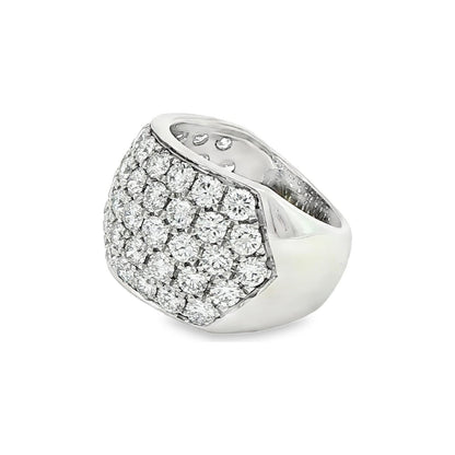 4.08 CT. Pavé Diamond Eternity Band in Platinum view 2