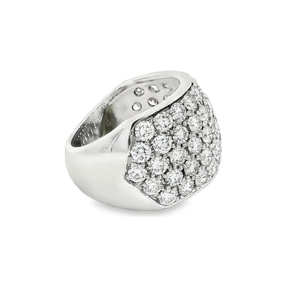 4.08 CT. Pavé Diamond Eternity Band in Platinum view 4