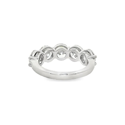 4.32 CT. Five Round Brilliant Diamond Ring in Platinum view 2