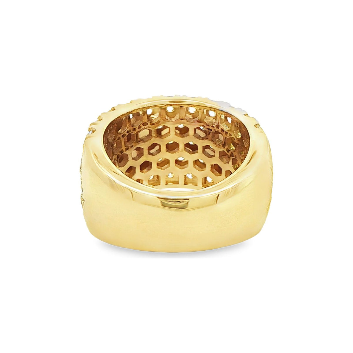 4.79 CT. Pavé Diamond Eternity Band in 14K Yellow Gold view 3