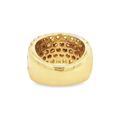 4.79 CT. Pavé Diamond Eternity Band in 14K Yellow Gold view 3
