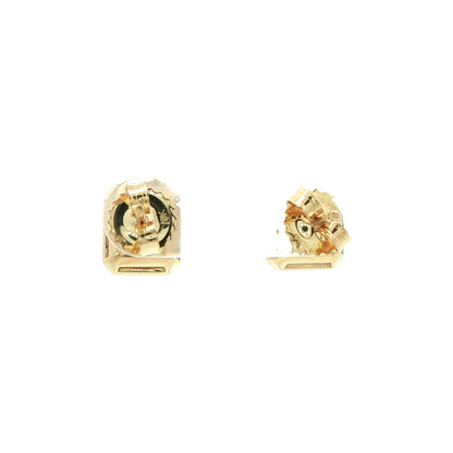 6.00 CT. Light Yellow Radiant Cut Diamond Stud Earrings in 18K Yellow Gold view 3