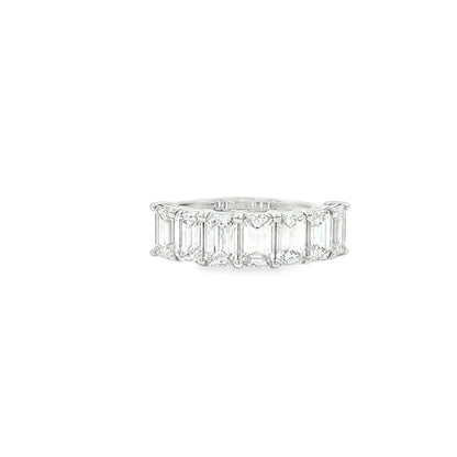 2.90 CT. Seven GIA Certified Emerald Cut Diamond Band in Platinum - Half Eternity Ring