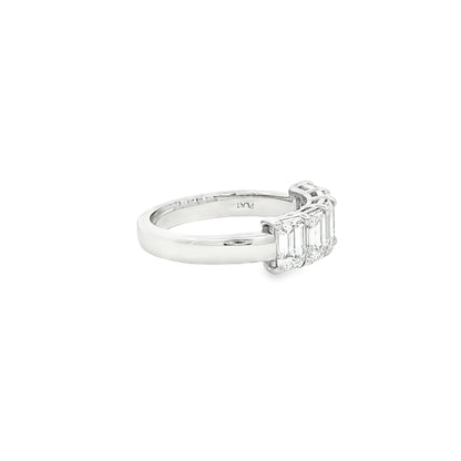 2.03 CT. Five GIA Certified Emerald Cut Diamond Band in Platinum