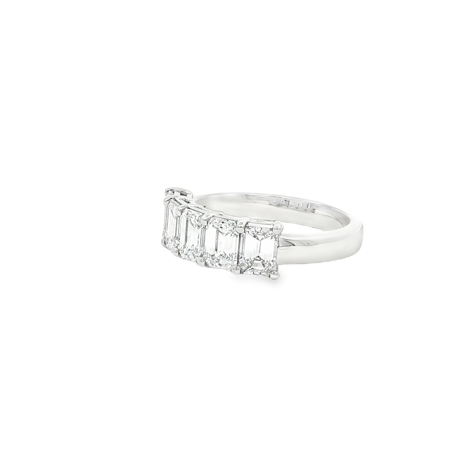 2.03 CT. Five GIA Certified Emerald Cut Diamond Band in Platinum