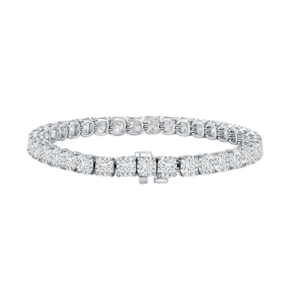18.87 CT. Cushion Cut Diamond Tennis Bracelet in Platinum - Tennis Bracelet