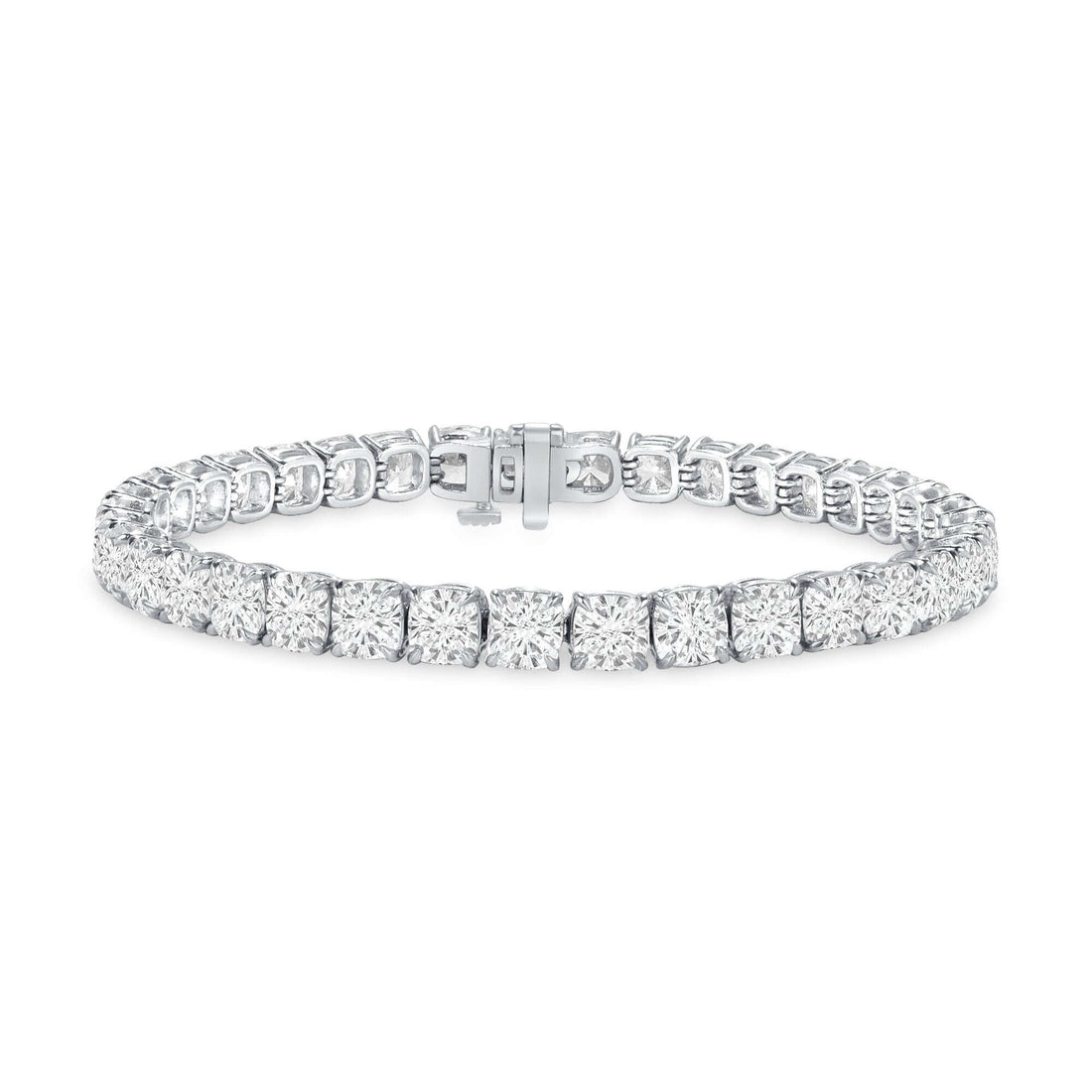 18.87 CT. Cushion Cut Diamond Tennis Bracelet in Platinum - Tennis Bracelet
