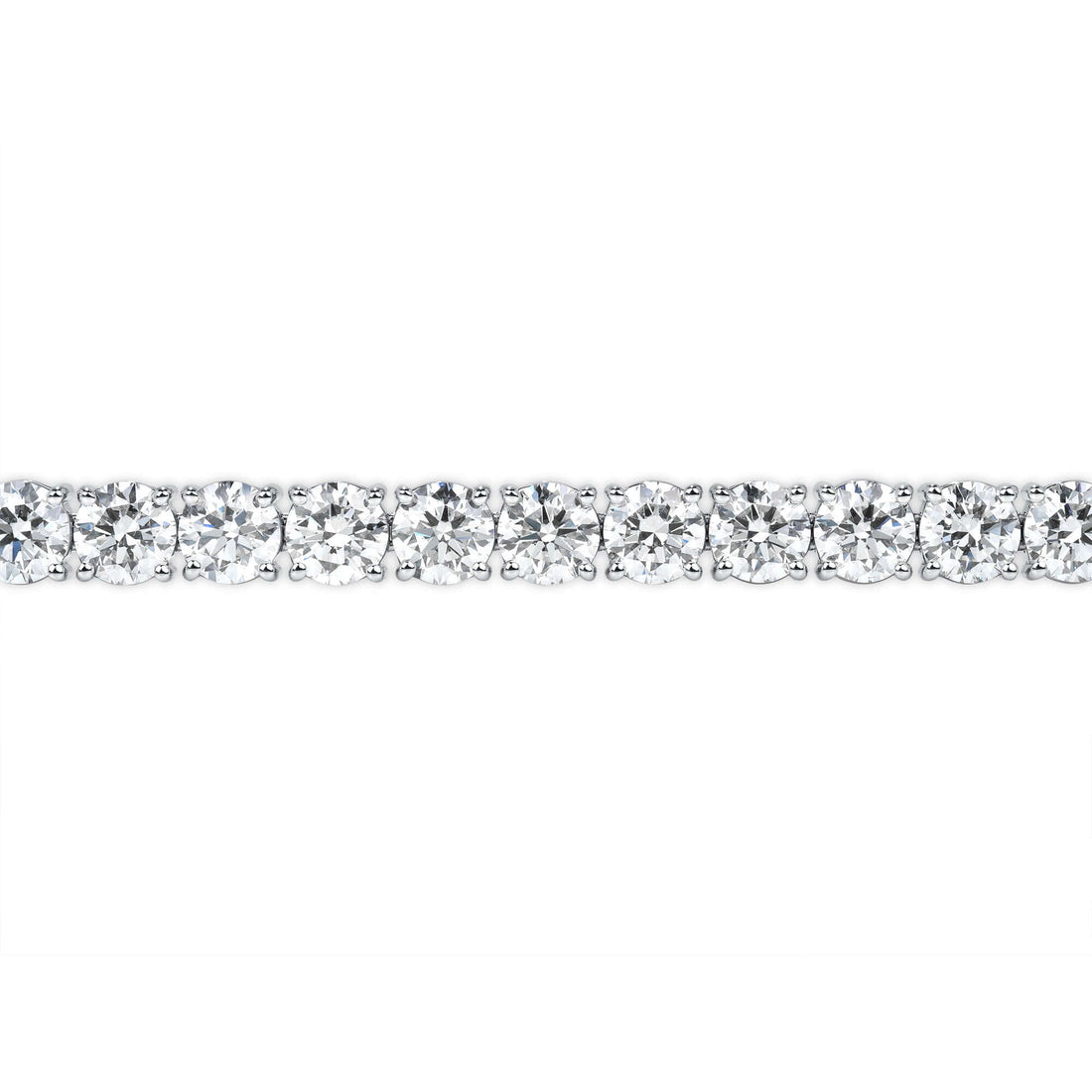 16.68 CT. Round Brilliant Diamond Tennis Bracelet in 14K White Gold - Tennis Bracelet