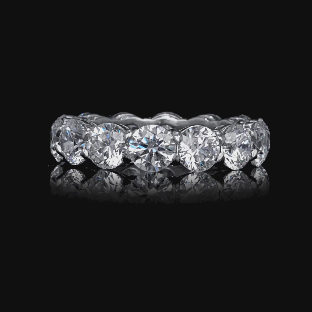 5.63 CT. Round Brilliant Diamond Eternity Band in Platinum