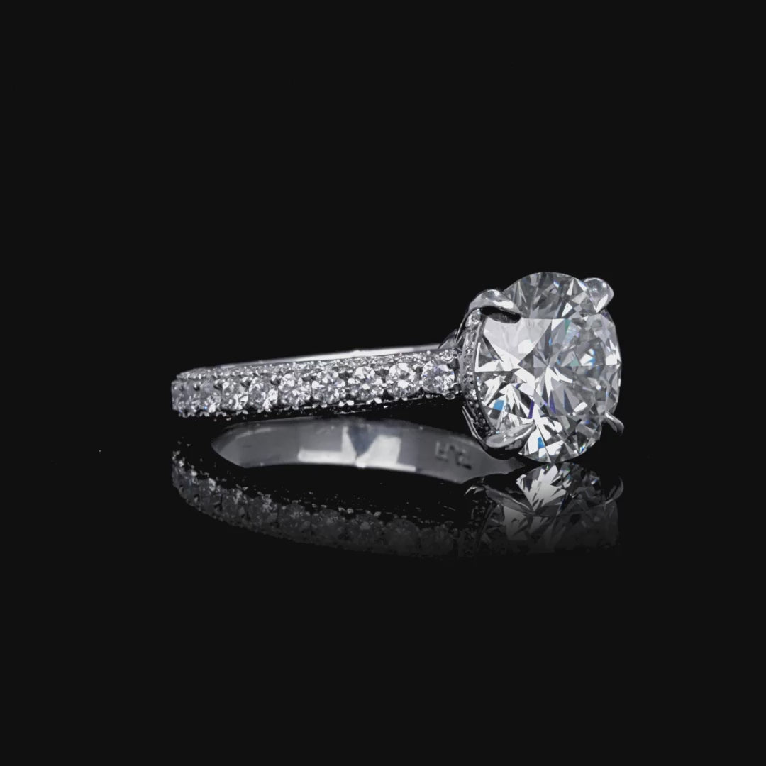 4.28 CT. Round Brilliant Diamond Ring in Platinum