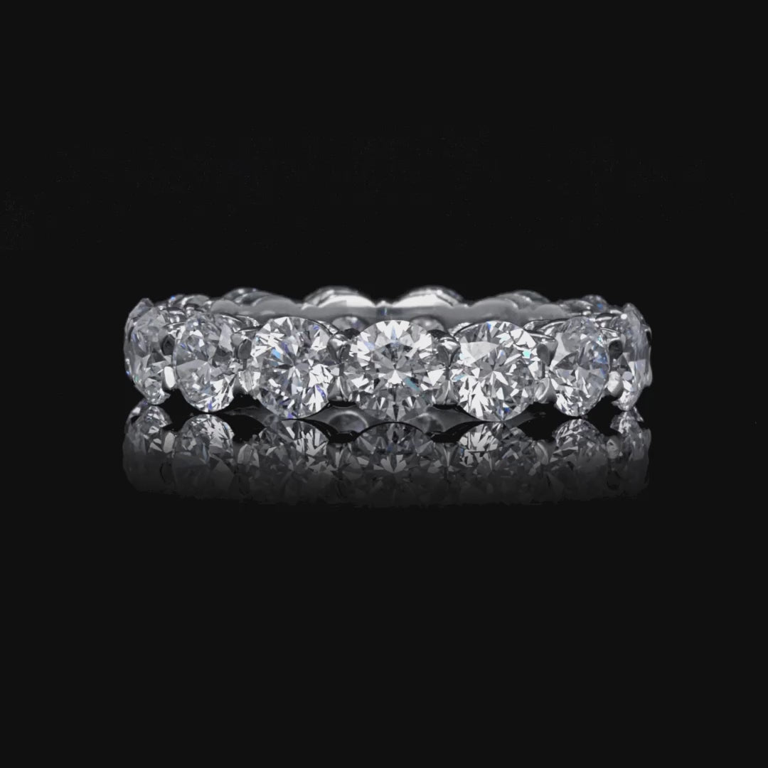 4.51 CT. Round Brilliant Diamond Eternity Band in Platinum