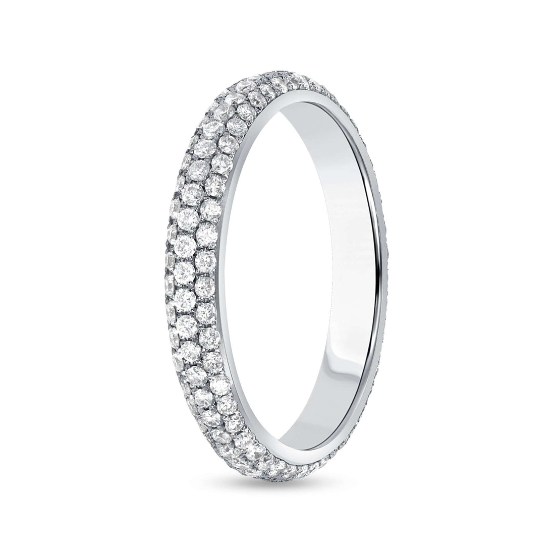 0.79 CT. Round Brilliant Diamond Eternity Band in 14K White Gold - Eternity Ring