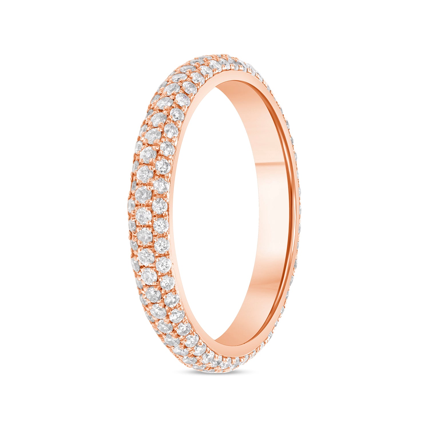 0.80 CT. Round Brilliant Diamond Eternity Band in 14K Rose Gold