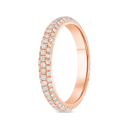 0.80 CT. Round Brilliant Diamond Eternity Band in 14K Rose Gold