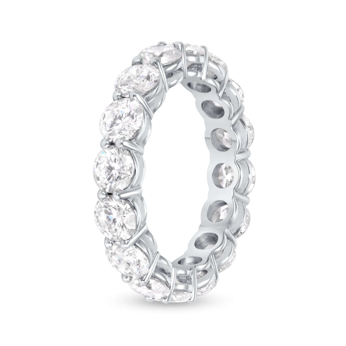 3.23 CT. Round Brilliant Diamond Eternity Band in Platinum - Eternity Ring