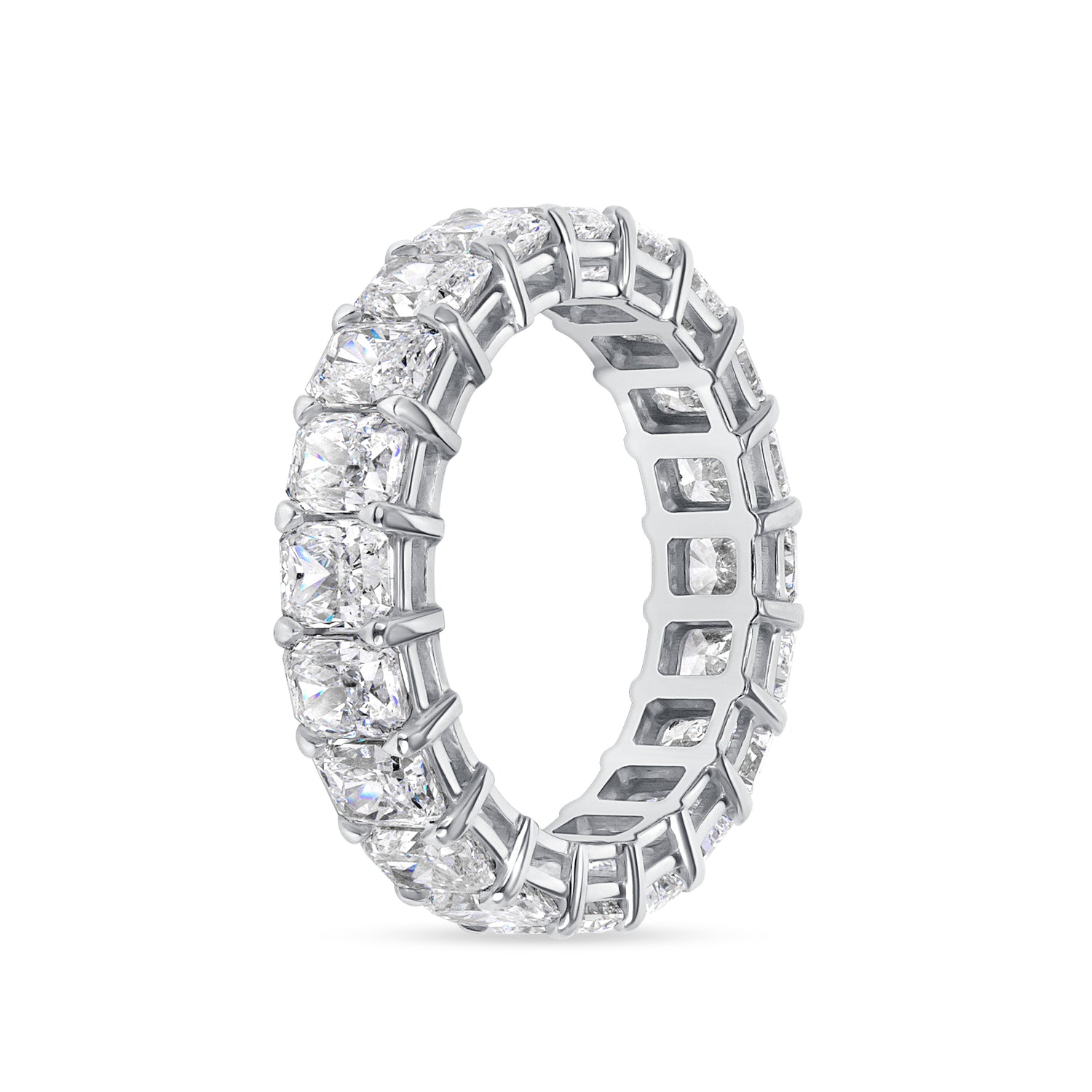 5.06 CT. Radiant Cut Diamond Eternity Band in Platinum