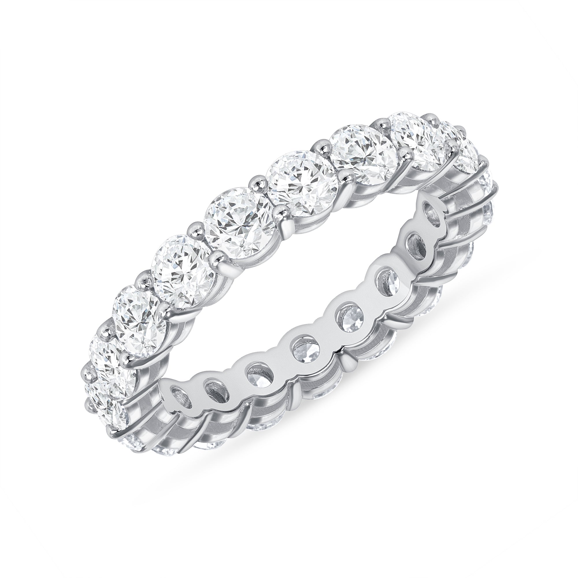 2.85 CT. Round Brilliant Diamond Eternity Band in Platinum